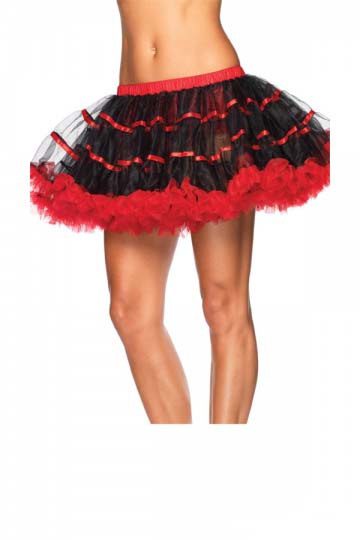 Черный и красный многослойный TuTu